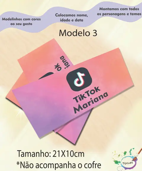 Rotulo Cofre -tik Tok