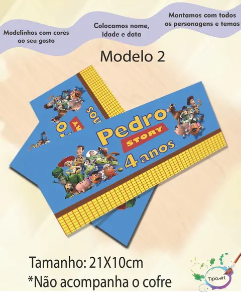 Rotulo Cofre -toy Story