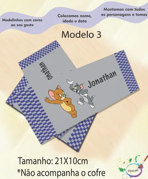 Rotulo Cofre -tom e Jerry