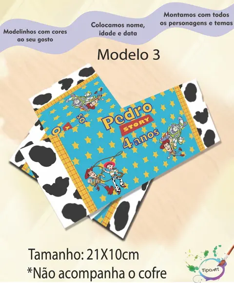 Rotulo Cofre -toy Story