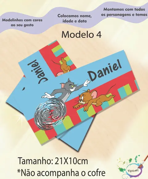 Rotulo Cofre -tom e Jerry