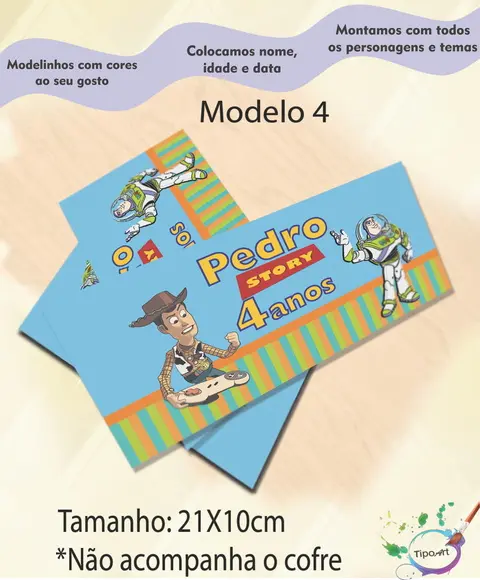 Rotulo Cofre -toy Story