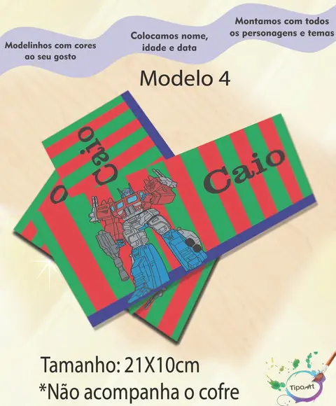 Rotulo Cofre -transformers