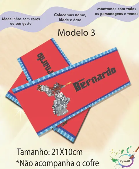 Rotulo Cofre -transformers