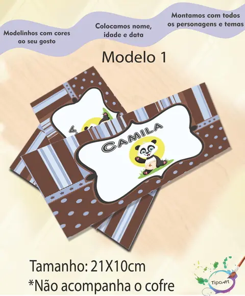 Rotulo Cofre -urso