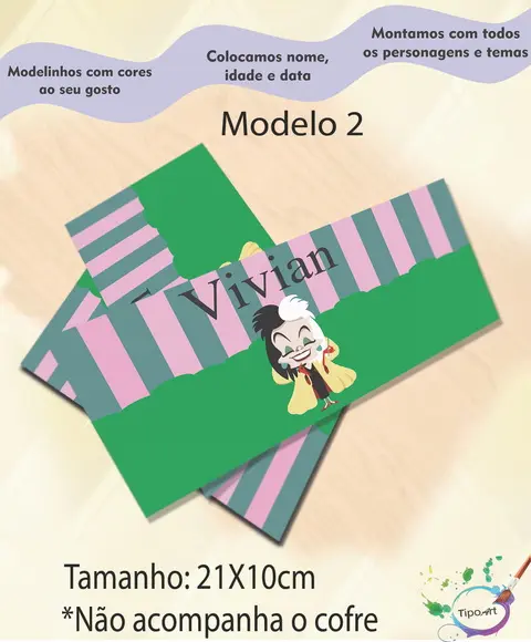 Rotulo Cofre -vilões