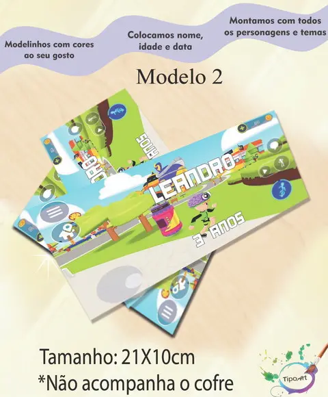 Rotulo Cofrinho-jogo Pkxd