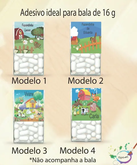 Rotulo de Bala -fazendinha