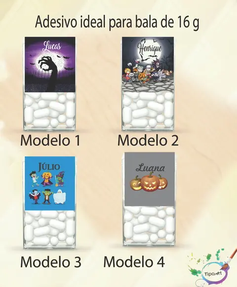 Rotulo de Bala -halloween#2