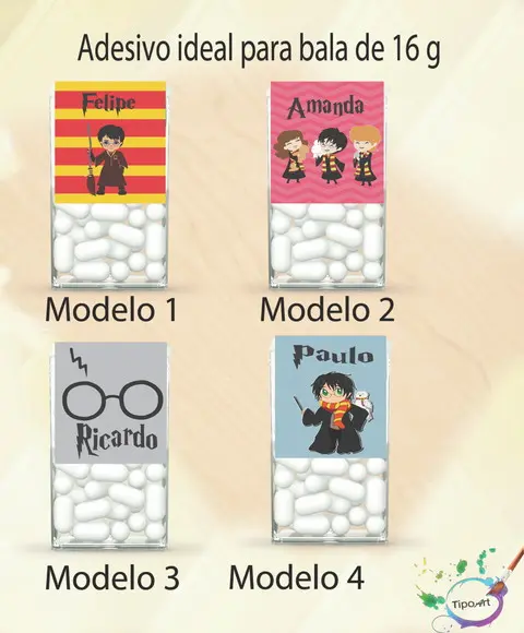 Rotulo de Bala -harry Potter-modelo 1