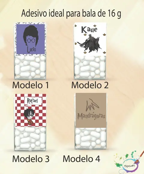 Rotulo de Bala -harry Potter-modelo 2