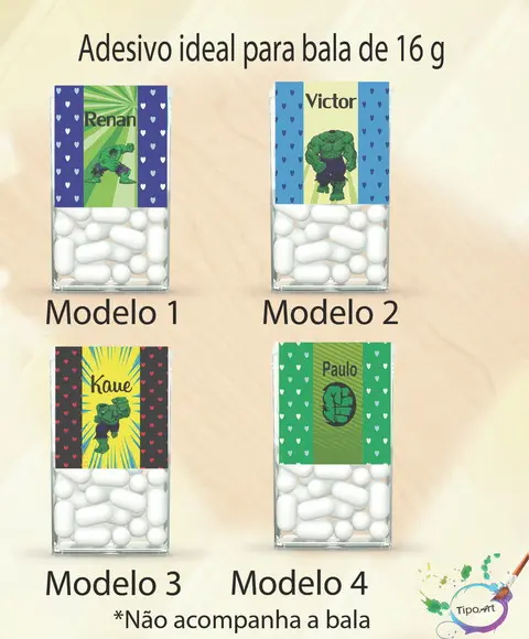 Rotulo de Bala -hulk