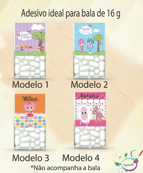 Rotulo de Bala -lalaloopsy