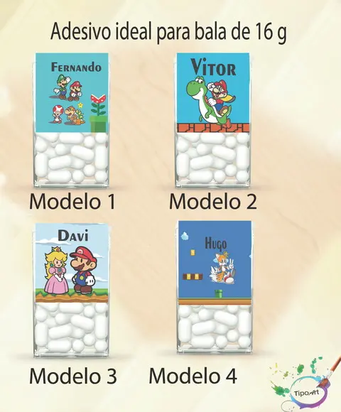 Rotulo de Bala -mario Bros