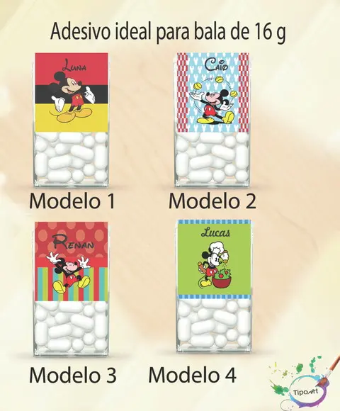 Rotulo de Bala -mickey
