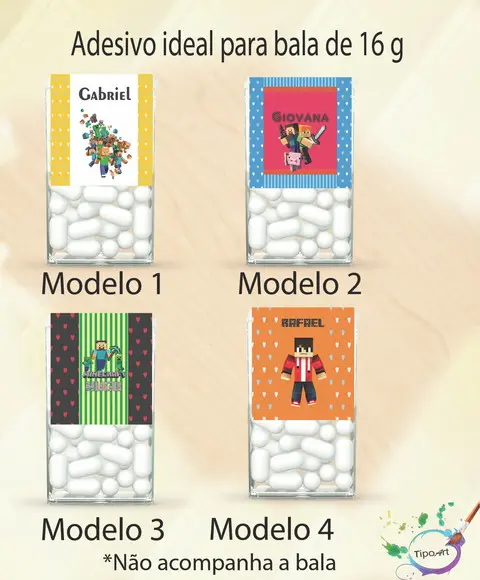Rotulo de Bala -minecraft