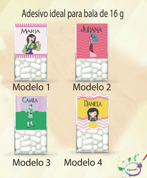 Rotulo de Bala -mulan