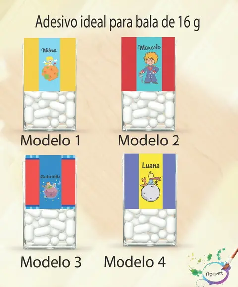 Rotulo de Bala -pequeno Príncipe