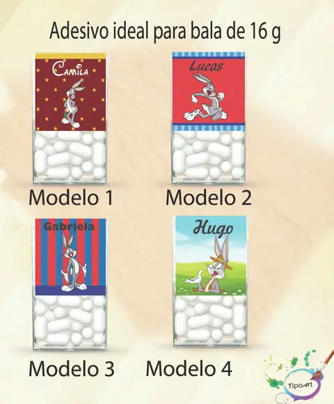 Rotulo de Bala -pernalonga