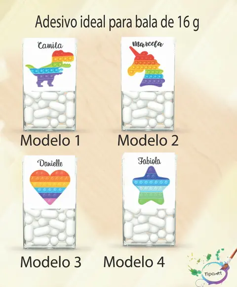 Rotulo de Bala -pop Fidget