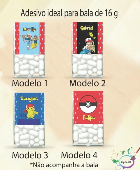 Rotulo de Bala -pokemon