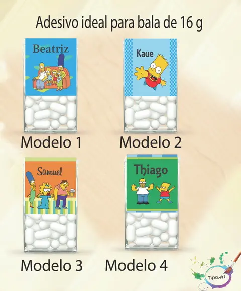 Rotulo de Bala -simpson