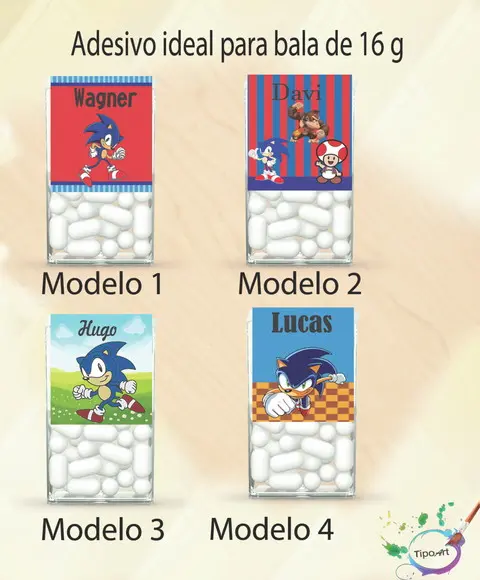 Rotulo de Bala -sonic