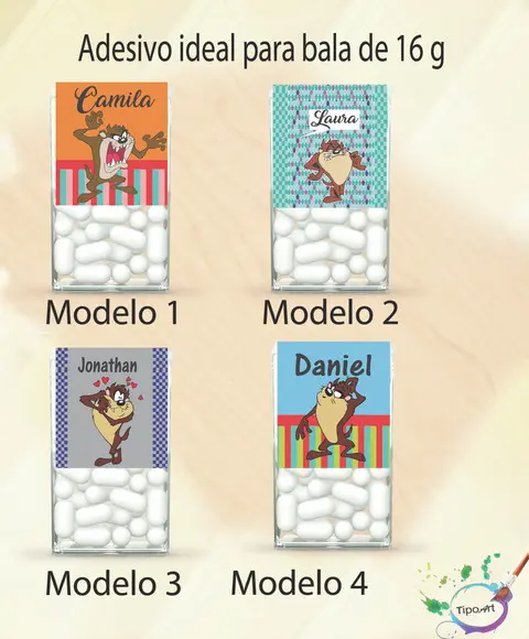 Rotulo de Bala -taz Mania