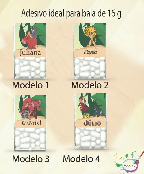 Rotulo de Bala -tarzan