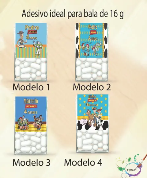 Rotulo de Bala -toy Story