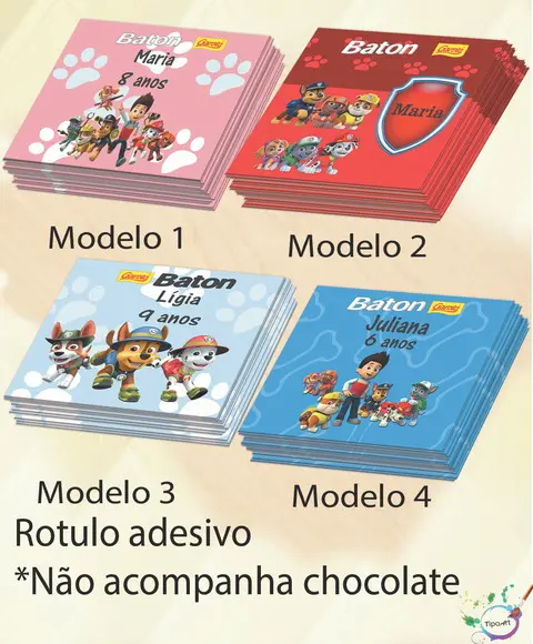 Rotulo de Baton- Patrulha Canina