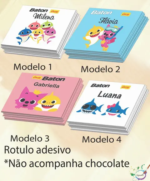 Rotulo de Baton-baby Shark