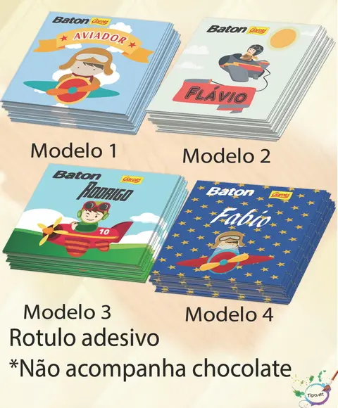 Rotulo de Baton-aviador