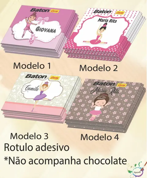 Rotulo de Baton-bailarina
