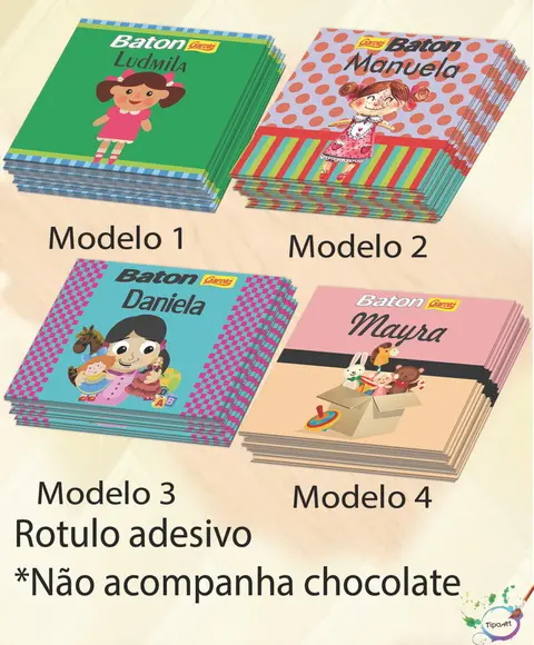 Rotulo de Baton-boneca