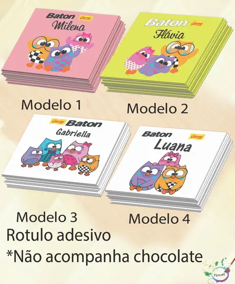 Rotulo de Baton-bubu e as Corujinhas