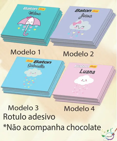 Rotulo de Baton-chuva de Amor