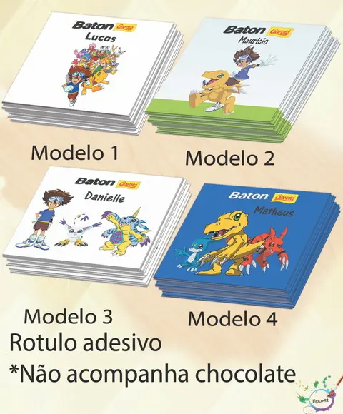 Rotulo de Baton-digimon