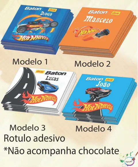 Rotulo de Baton-hot Whells