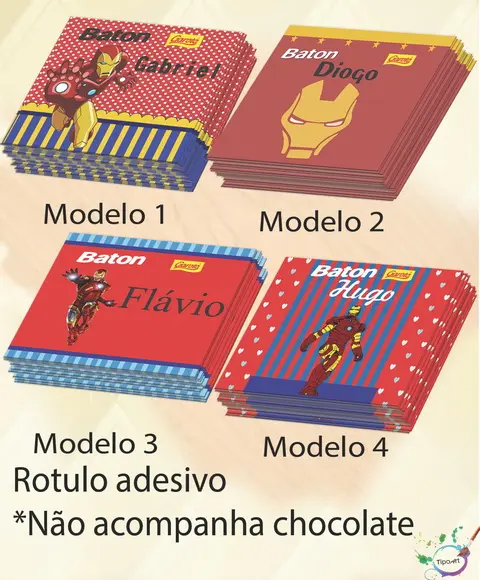 Rotulo de Baton-homem de Ferro