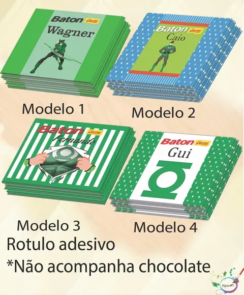 Rotulo de Baton-lanterna Verde