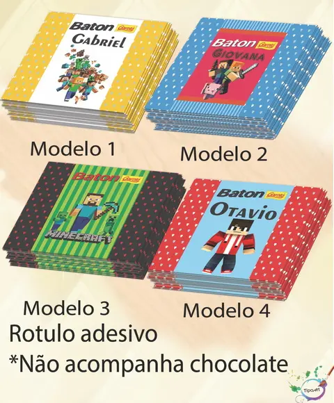 Rotulo de Baton-minecraft