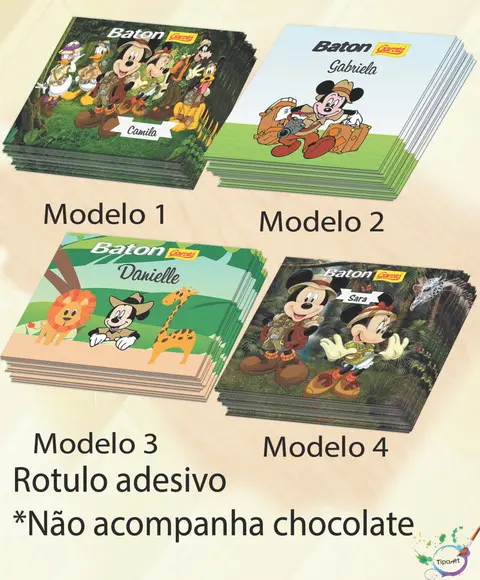 Rotulo de Baton-mickey Safari