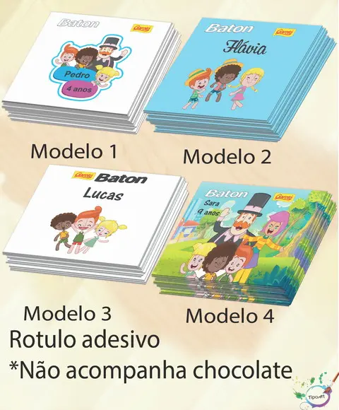 Rotulo de Baton-mundo Bita