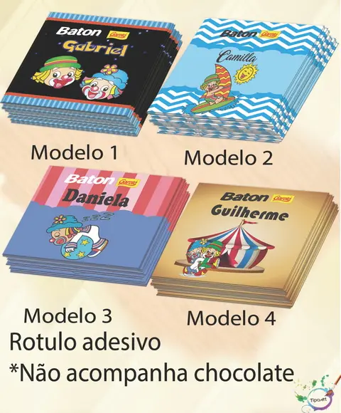 Rotulo de Baton-patatí Patatá