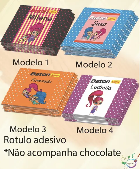 Rotulo de Baton-shimmer Shine