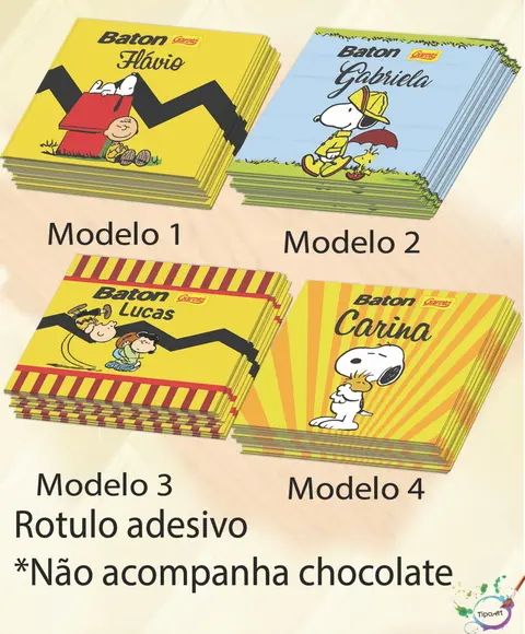Rotulo de Baton-snoopy