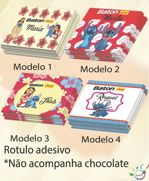 Rotulo de Baton-stitch e Lilo