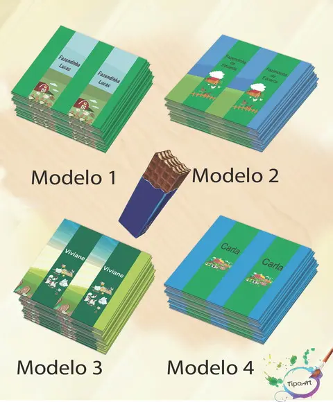 Rotulo de Chocolate-fazendinha