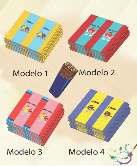 Rotulo de Chocolate-m&m